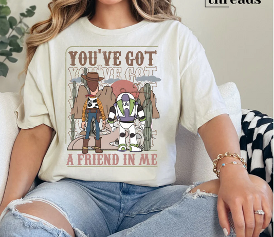 You got A Friend In Me T-Shirt Unisex Once Upong a Time T-Shirt Unisex (Ordering will Close Friday at 6PM MDT)